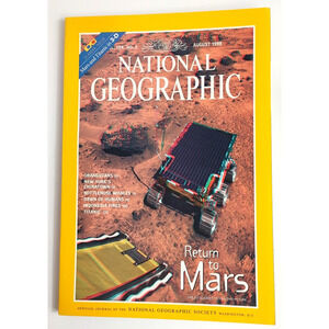 National Geographic Magazine August 1998 Titanic Return to Mars With 3D Glasses